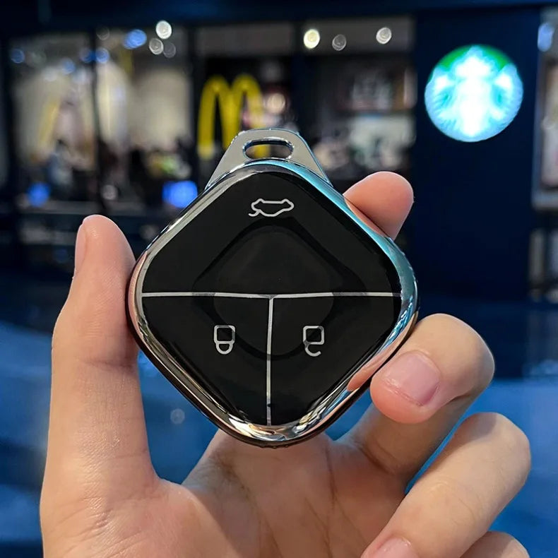 Protective TPU Car Remote Key Cover for 3-Button Smart Fobs - 4