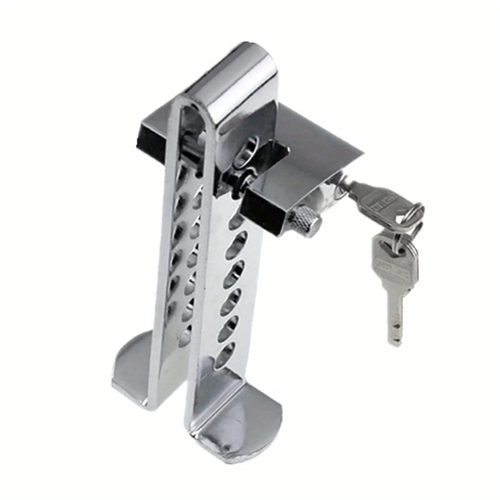 Adjustable Stainless Steel Anti-Theft Car Brake Pedal Lock