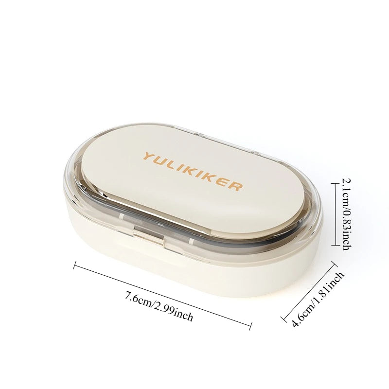 Portable 3-Compartment Moisture-Proof Travel Pill Organizer - 5