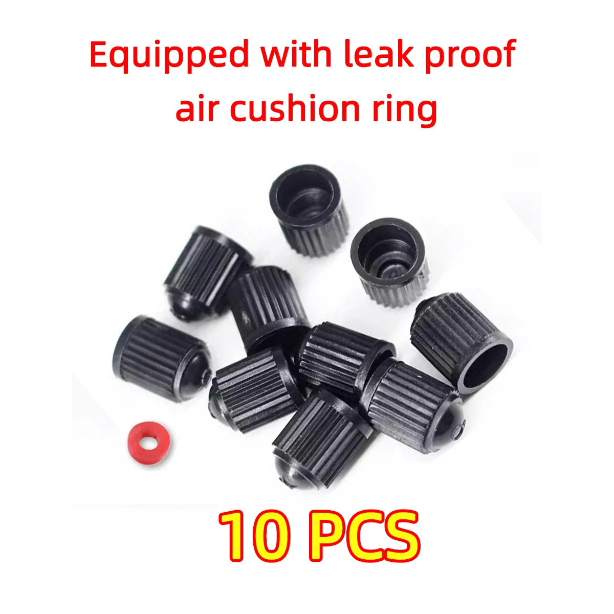 Universal Tire Valve Stem Caps with Airtight Rubber Seal - 16