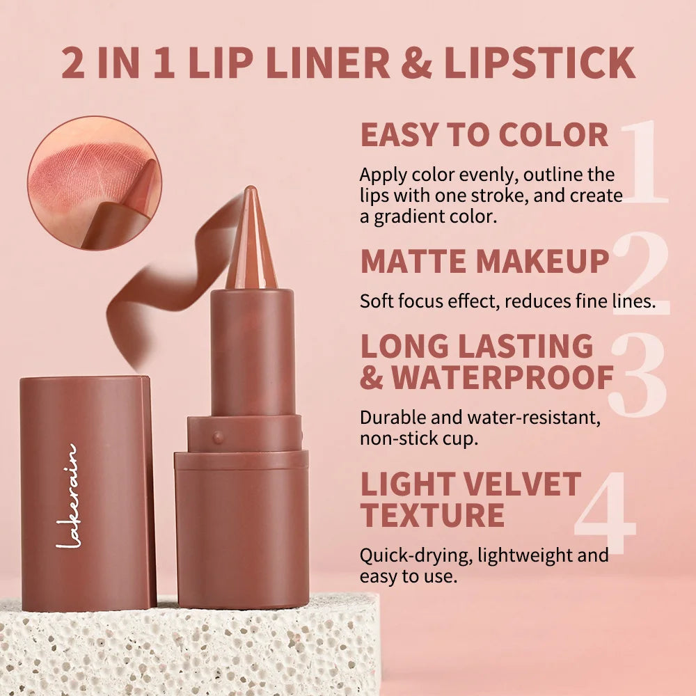 Hydrating Lip Liner and Lip Gloss Makeup Set
