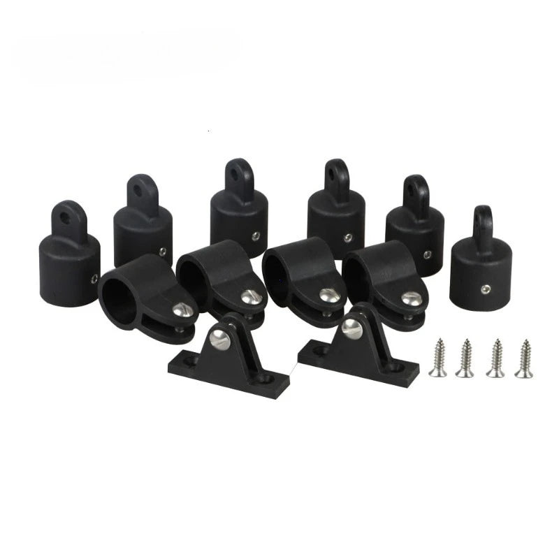 12Pc Marine Boat Bimini Top Hardware Set Nylon Eye End Jaw Slide Hinge - 1
