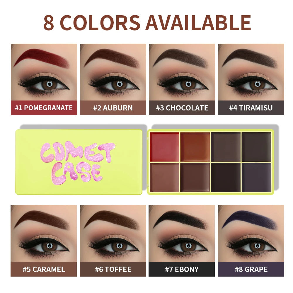 8-Color Cream Highlighter and Contour Palette - 29