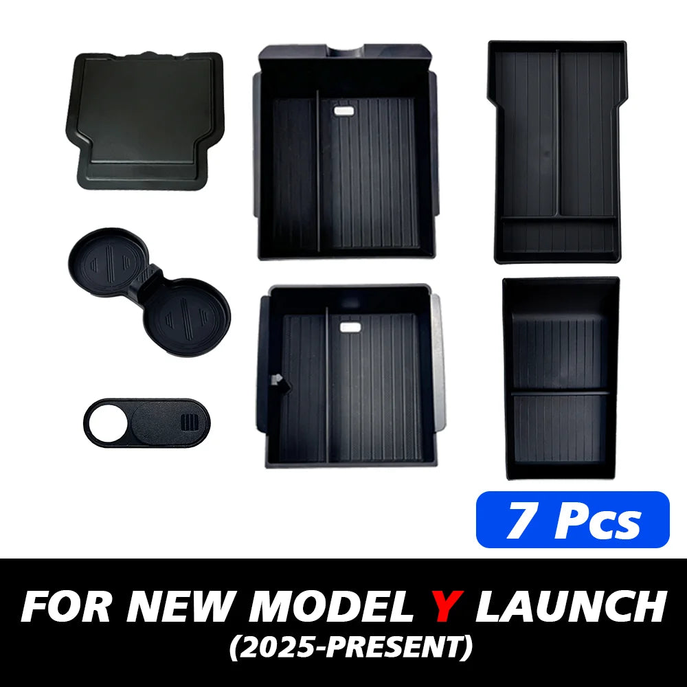 Center Console and Armrest Storage Organizer for Tesla Model Y Juniper