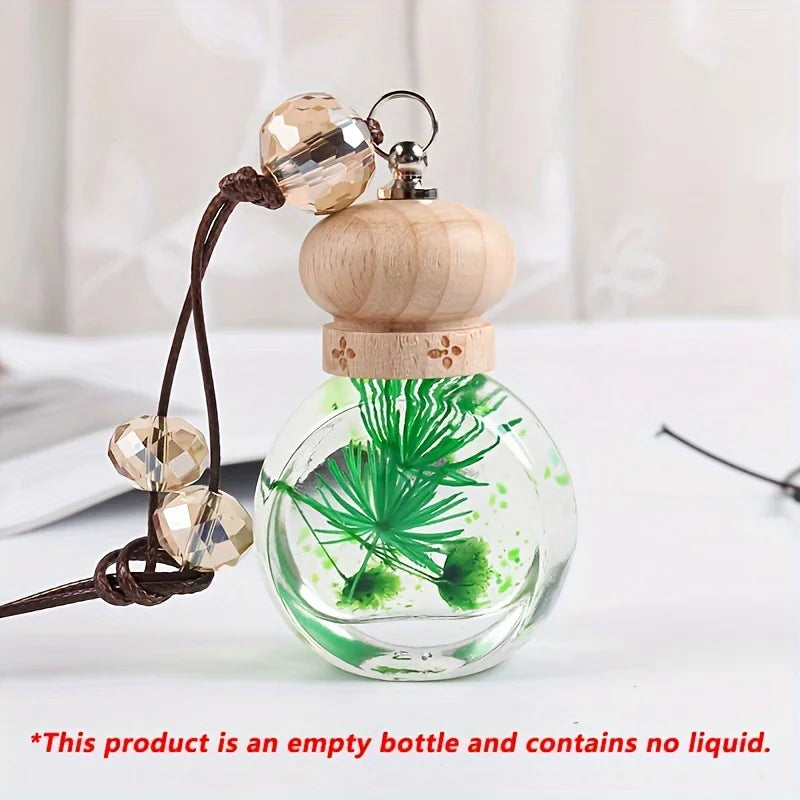 Car Air Freshener Hanging Diffuser Bottle Empty Essential Oil Container