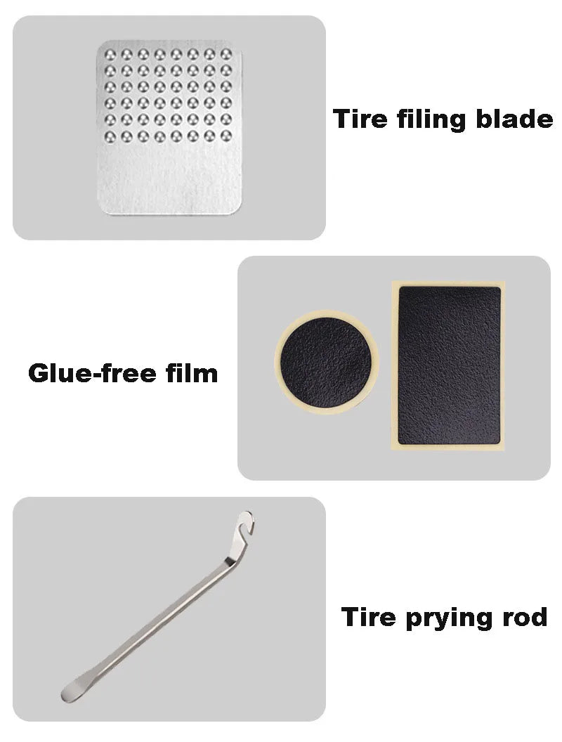 Portable Bike Tire Repair Kit for Road and Mountain Bikes - 11