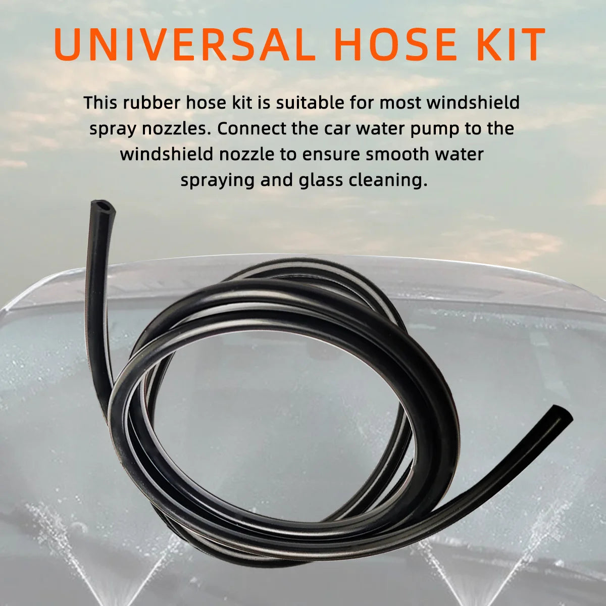 Universal Windshield Washer Hose and Connector Repair Kit - 5