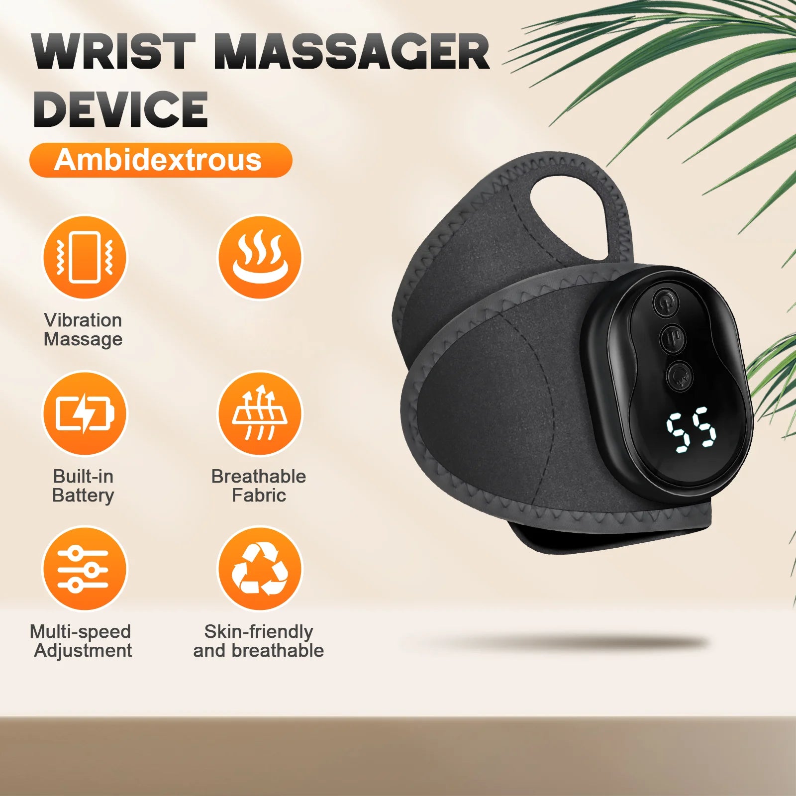 Cordless Vibration Ankle and Wrist Massage Wrap - 11
