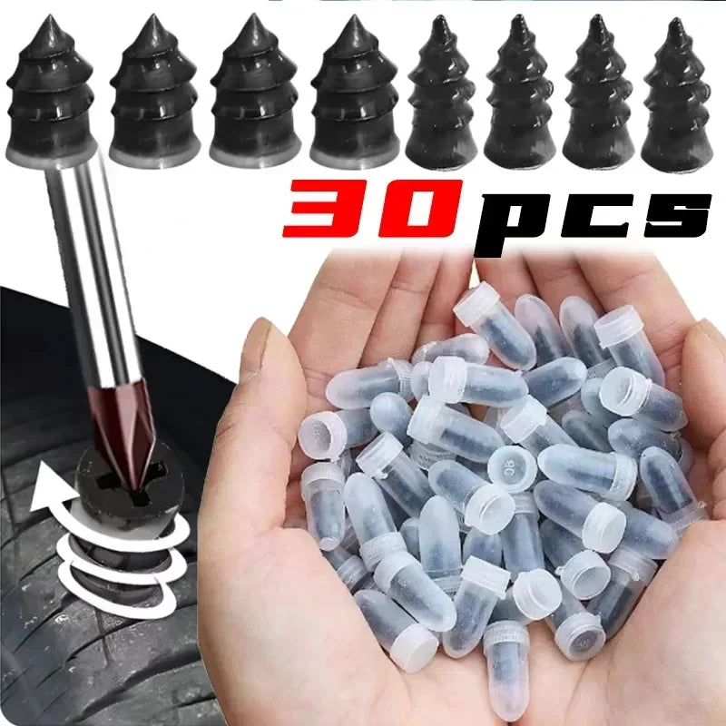 Quick Tire Puncture Repair Rubber Nails for Car and Motorcycle