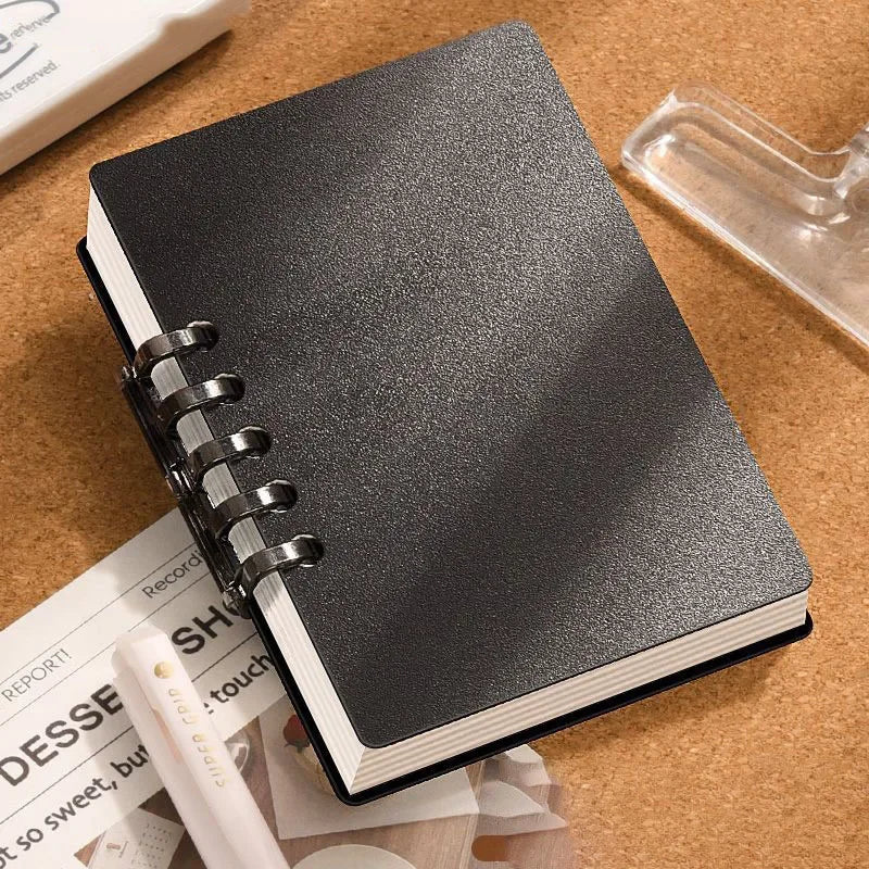 A7 Refillable Loose Leaf Binder Notebook with 5-Ring Cover - 15