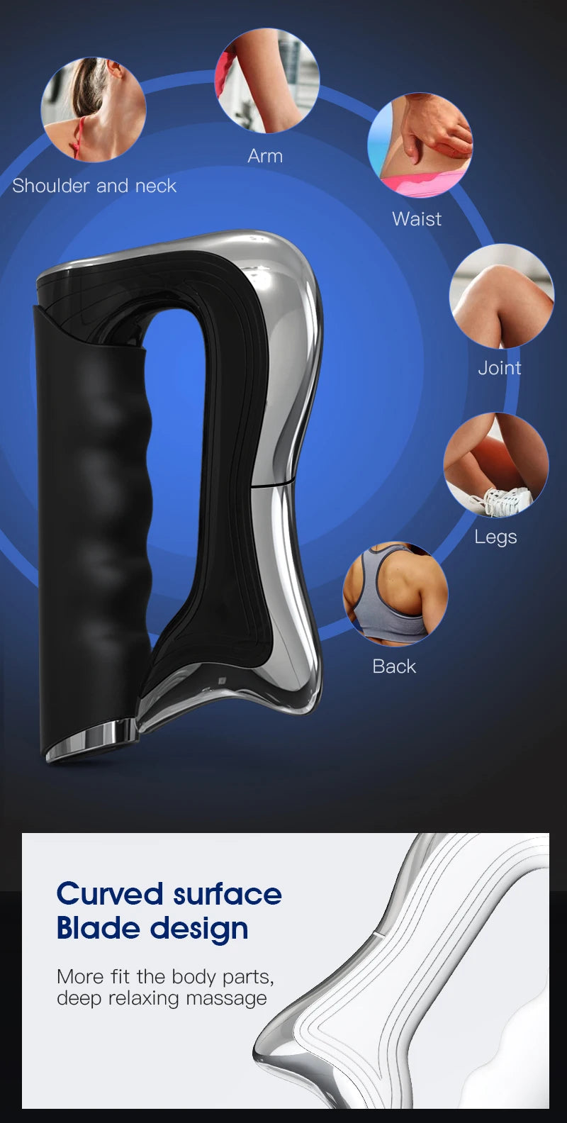 Electric Fascia Muscle Massage Tool for Deep Tissue Relief - 17