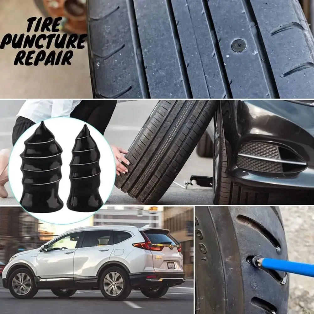 Quick Tire Puncture Repair Rubber Nail Kit