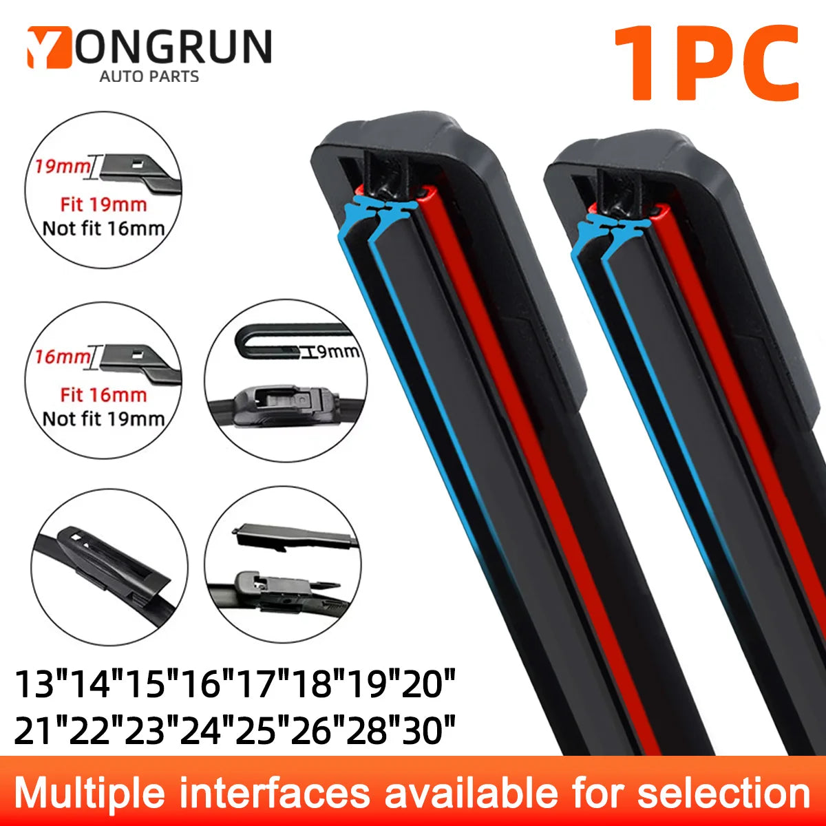Universal Frameless Windshield Wiper Blade