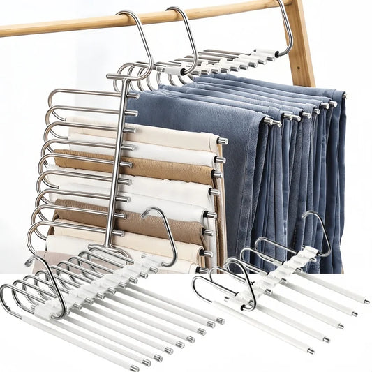Multilayer Space Saving Folding Pants Hanger