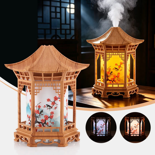 Oriental Pavilion Ultrasonic Mist Humidifier and Night Light