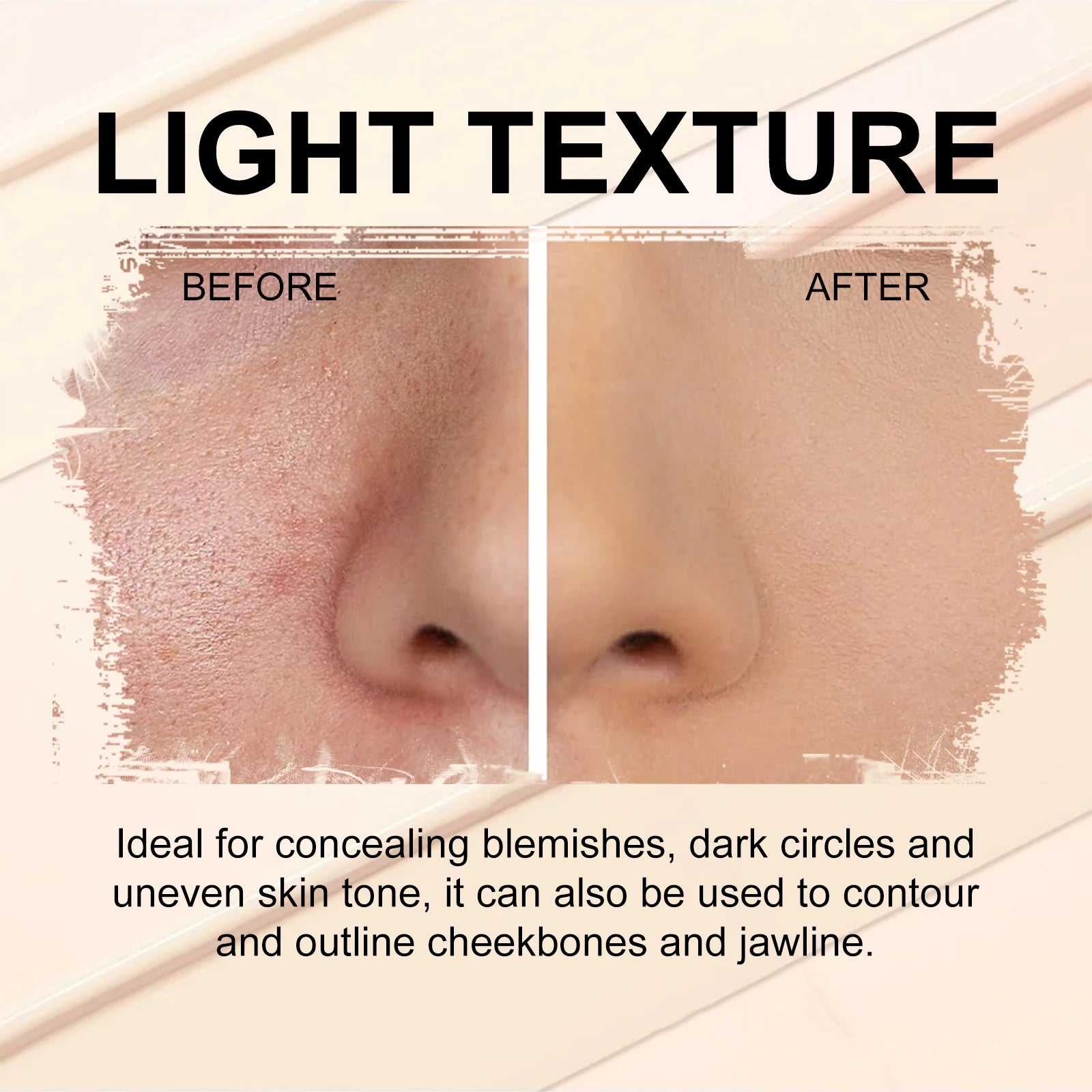 3-Color Cream Face Concealer Palette for Dark Circles and Blemishes - 11