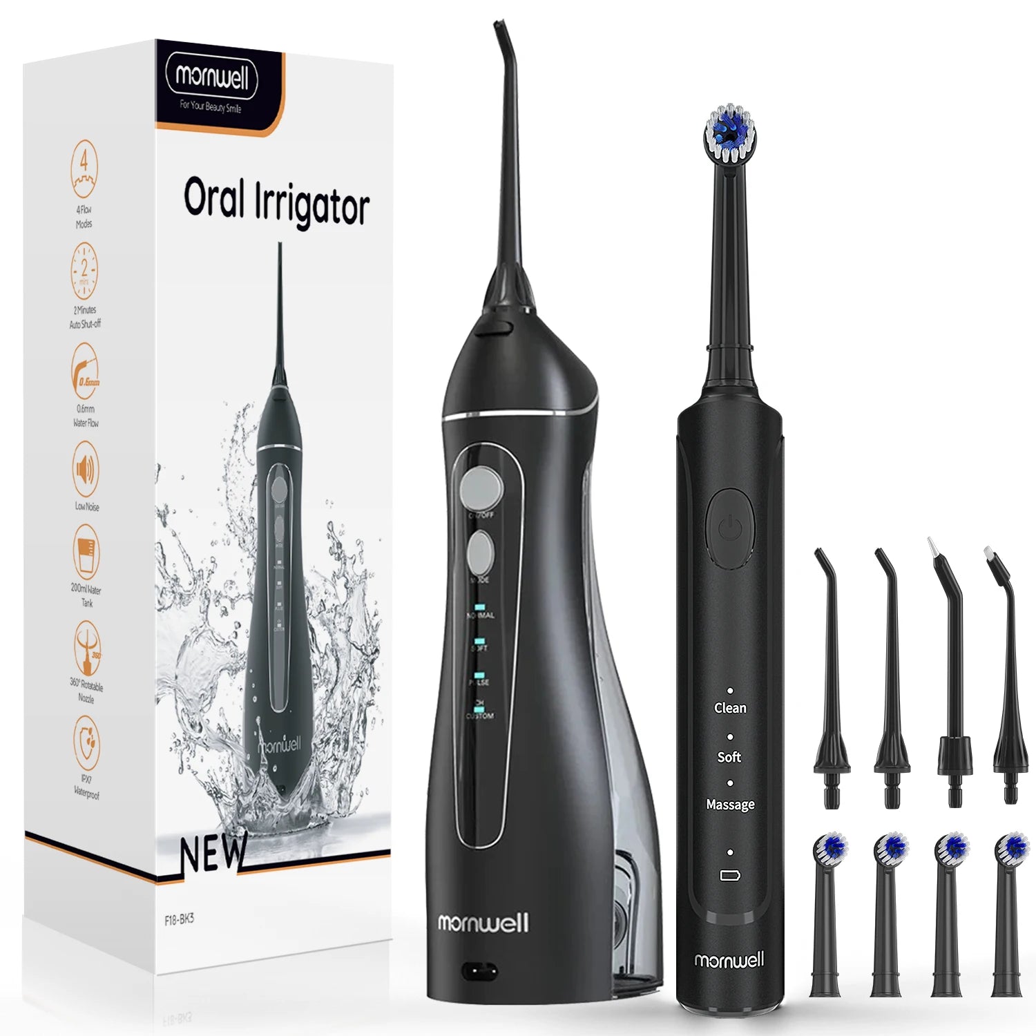 Electric Dental Care Set: Water Flosser and Rechargeable Toothbrush - 17