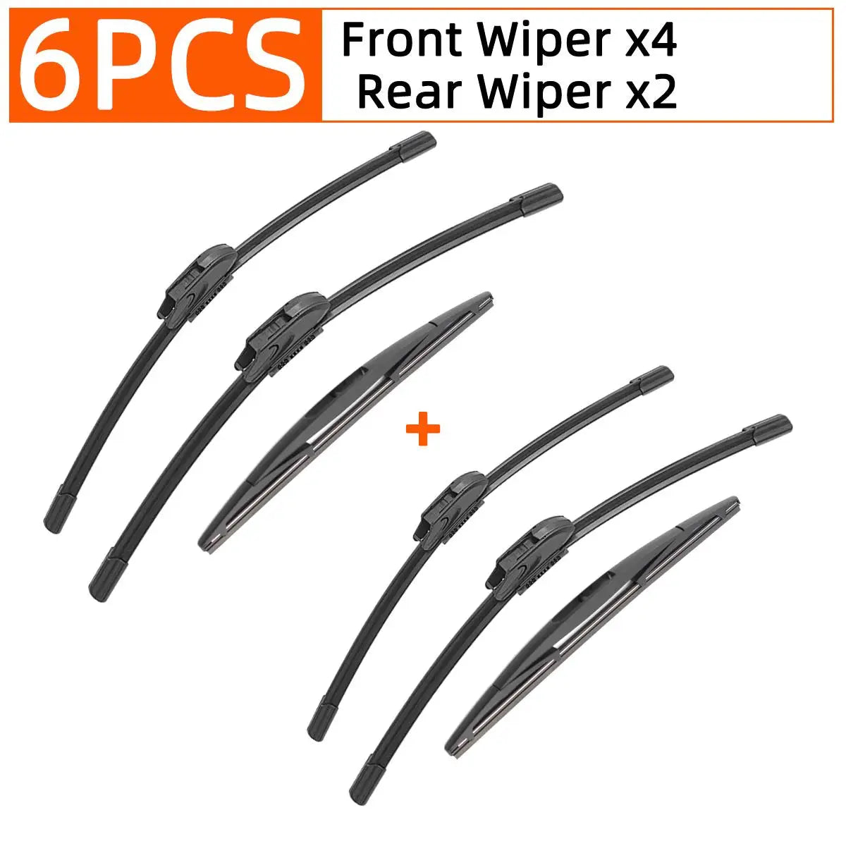 All-Season Front and Rear Windshield Wiper Blade Set