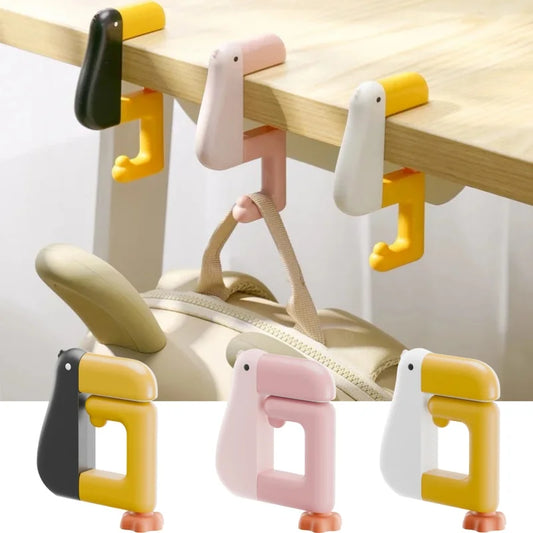 Cute Duck Desk Hook for Backpack and Bag Storage