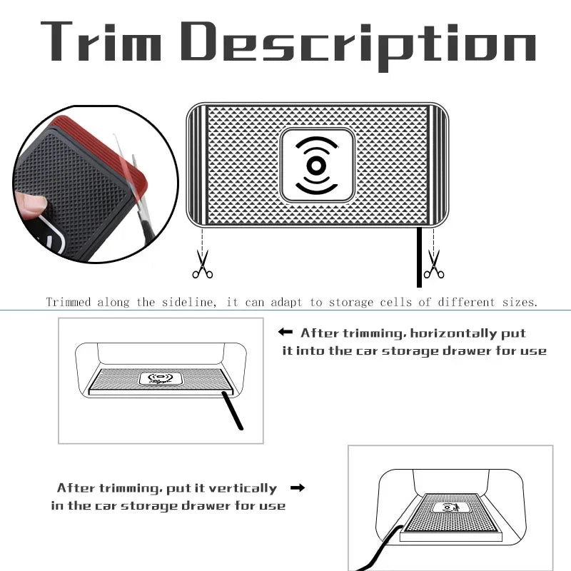 Fast Wireless Car Charging Pad for Smartphones