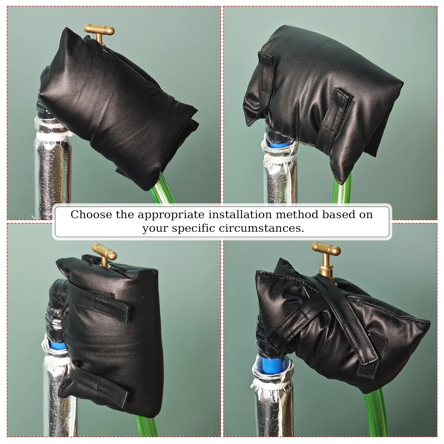 Outdoor Faucet Cover Winter Freeze Protection Insulated Guard - 10