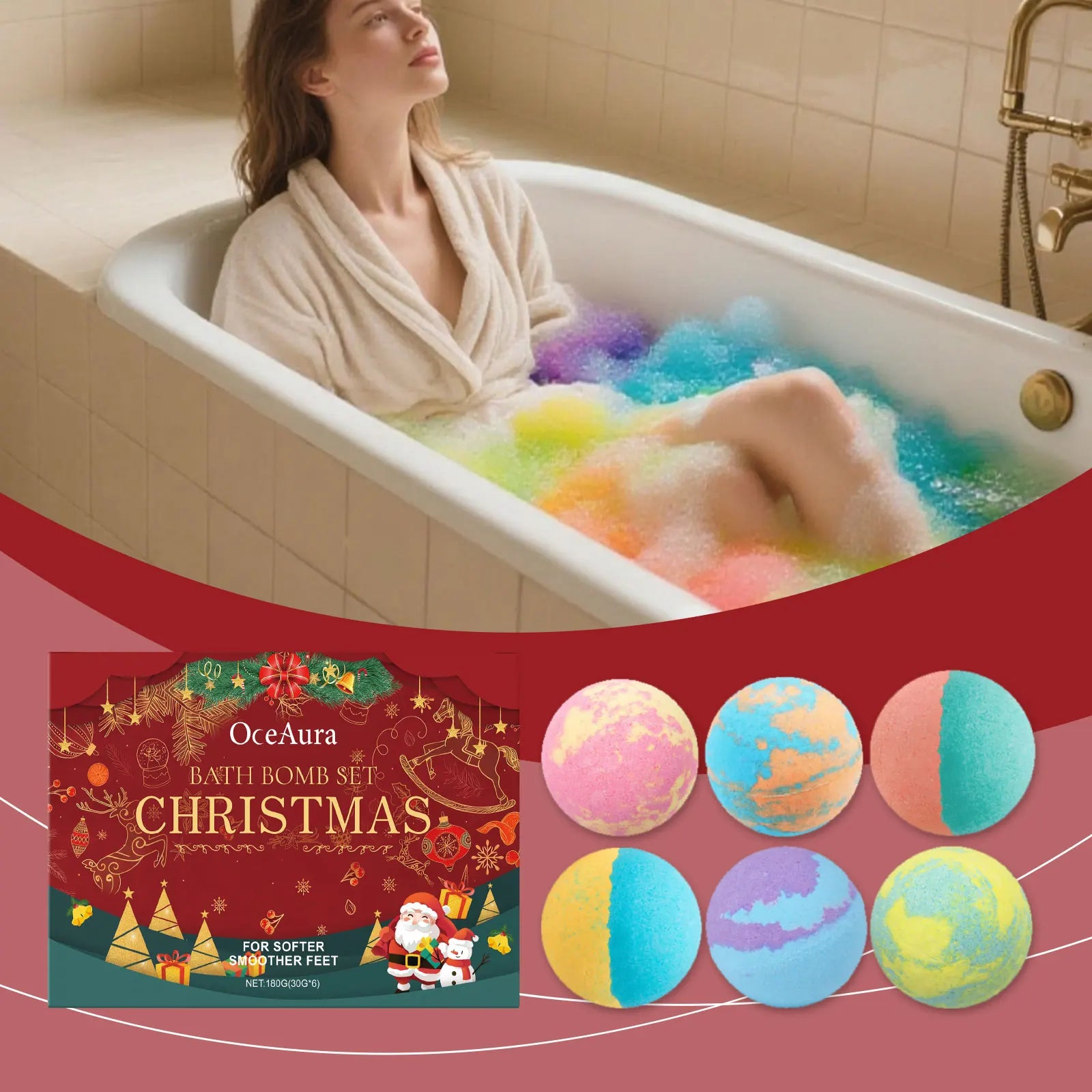 Aromatic Bath Bomb Gift Set for Kids and Adults - 2
