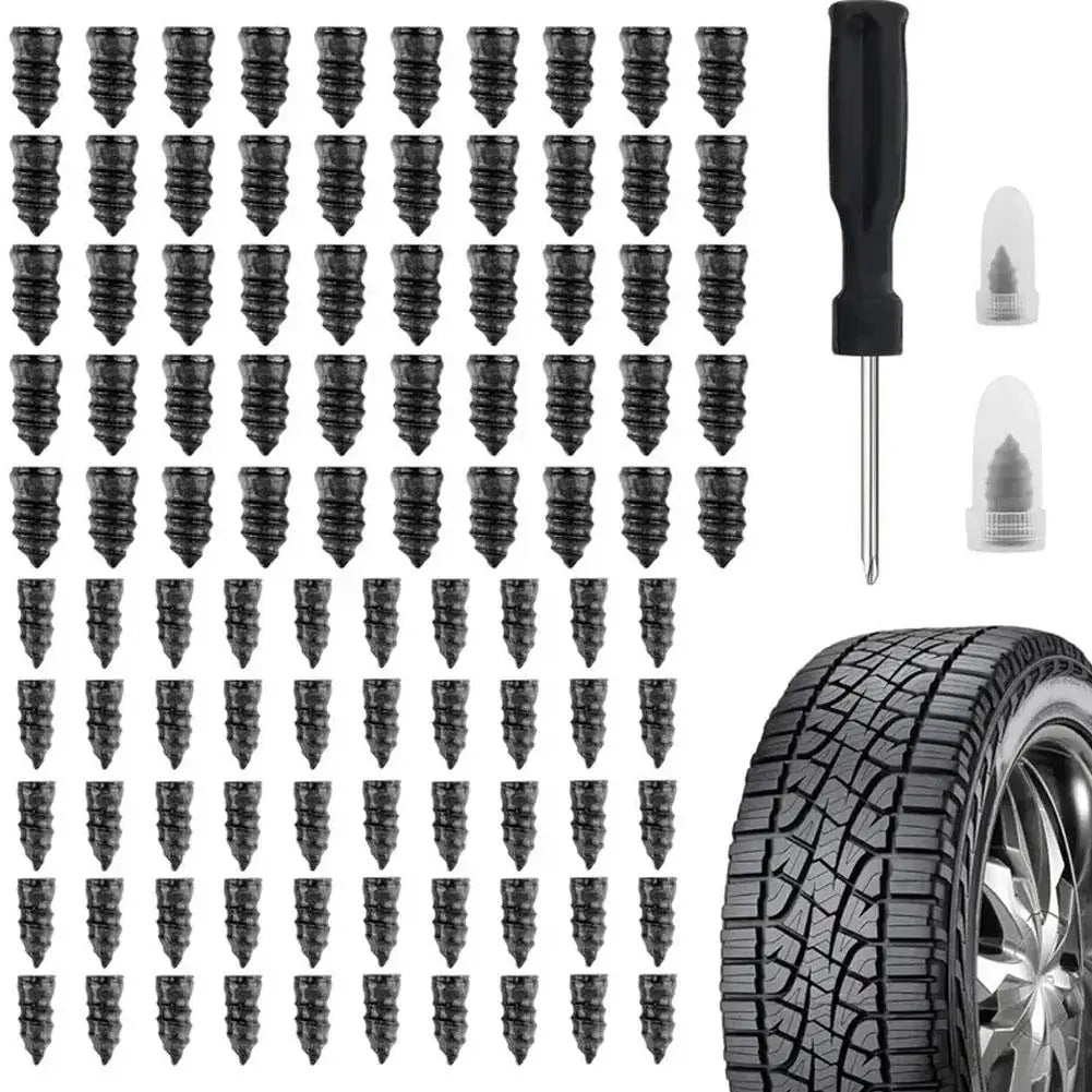 Quick Tire Puncture Repair Rubber Nail Kit - 2