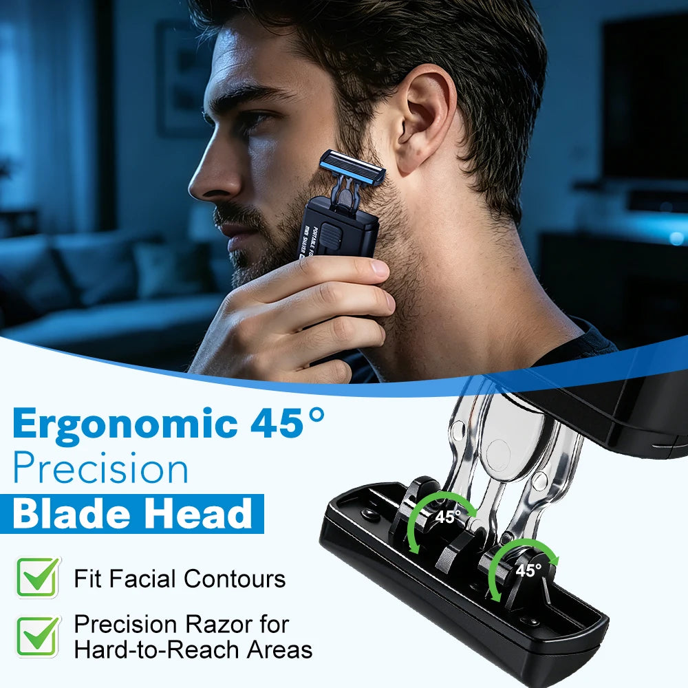 Portable Retractable Manual Shaver for Travel - 10
