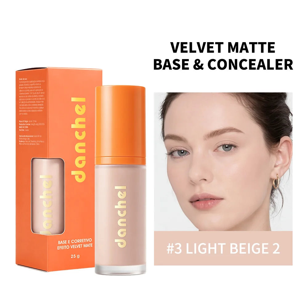 2-in-1 Velvet Matte Liquid Foundation and Concealer - 20