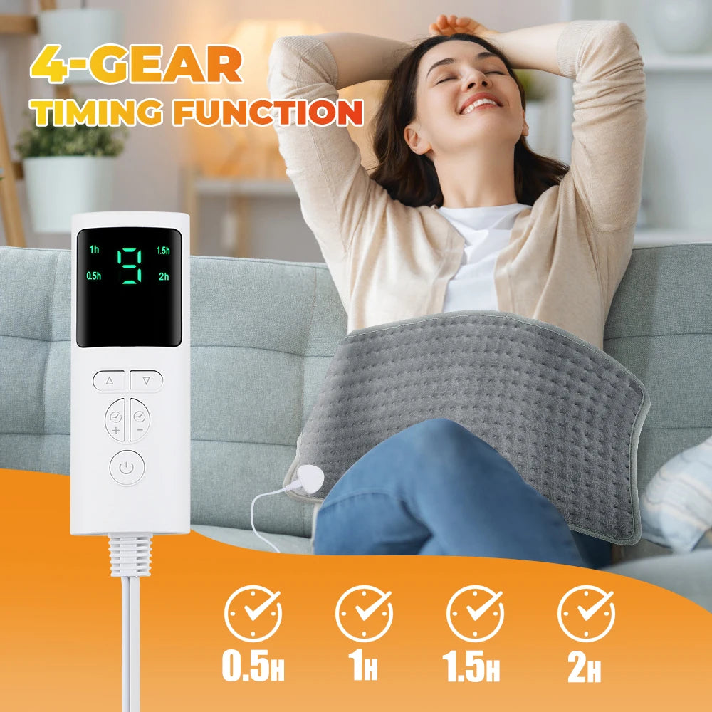 Electric Heating Pad for Back Neck and Shoulder Pain Relief - 11
