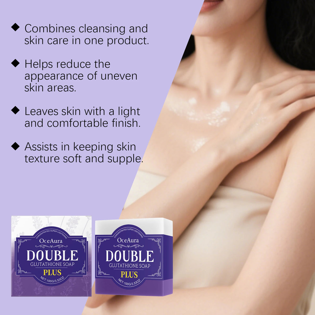 Lavender Brightening Cleansing Soap Bar