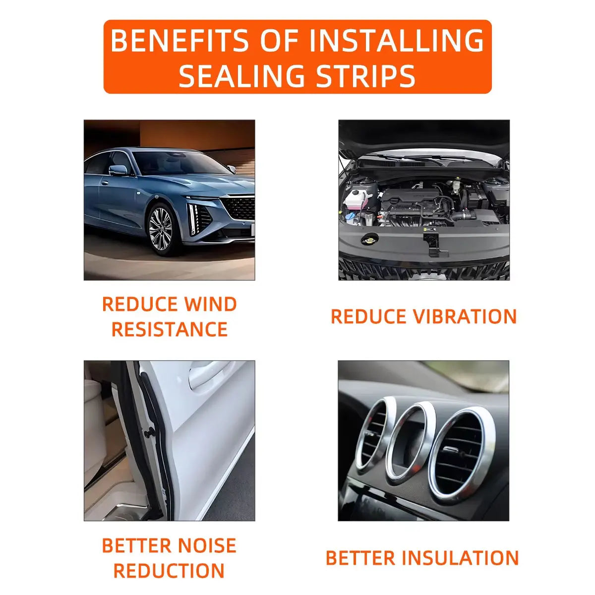 Universal Self-Adhesive Automotive Door Sealing Strip - 3
