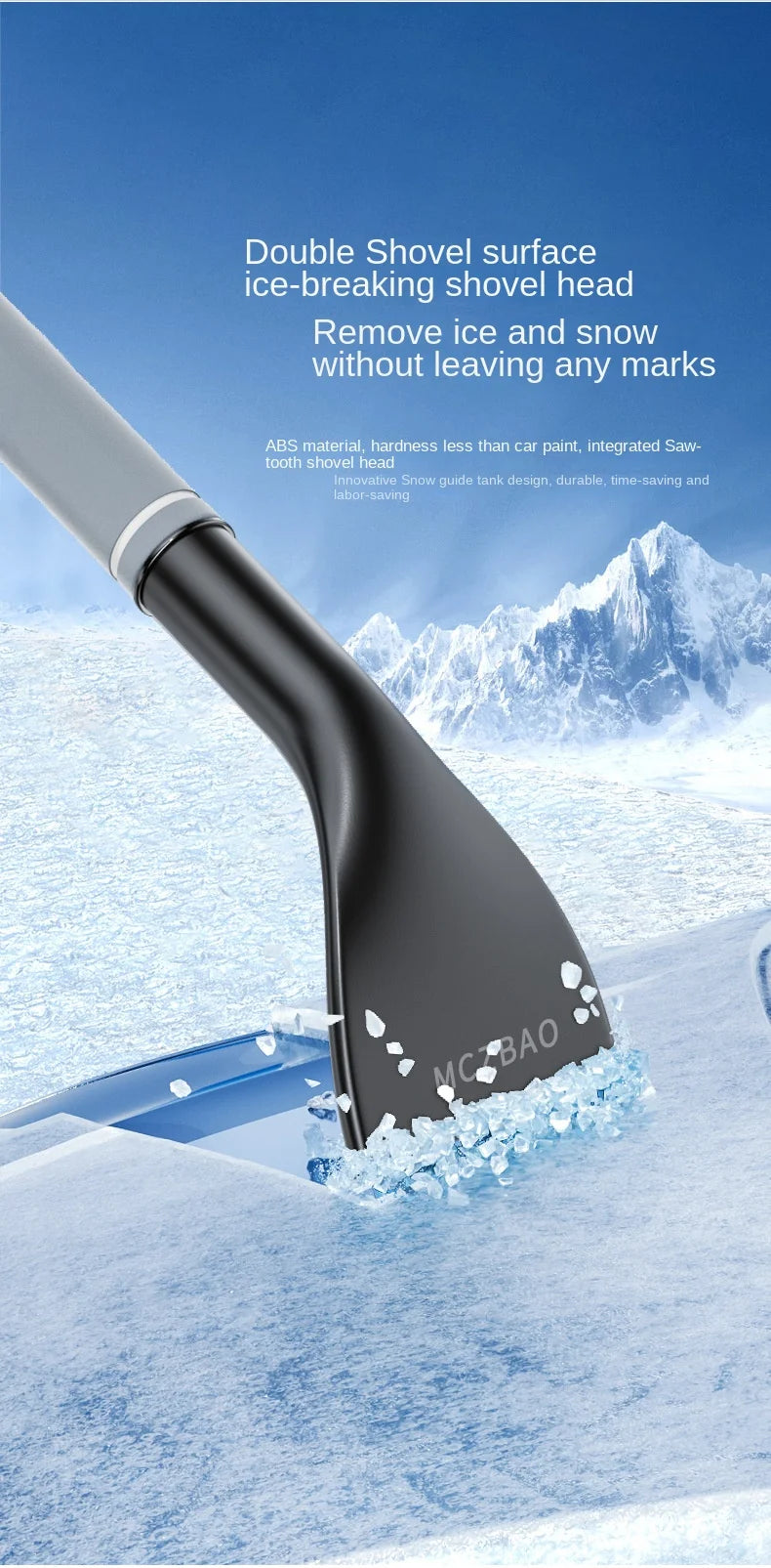 Retractable Car Snow Brush and Ice Scraper for Winter