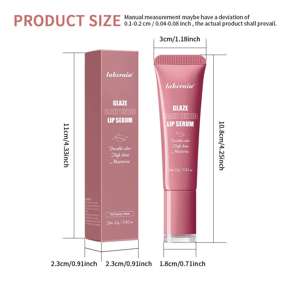 Hydrating Tinted Lip Serum for Glossy and Plump Lips