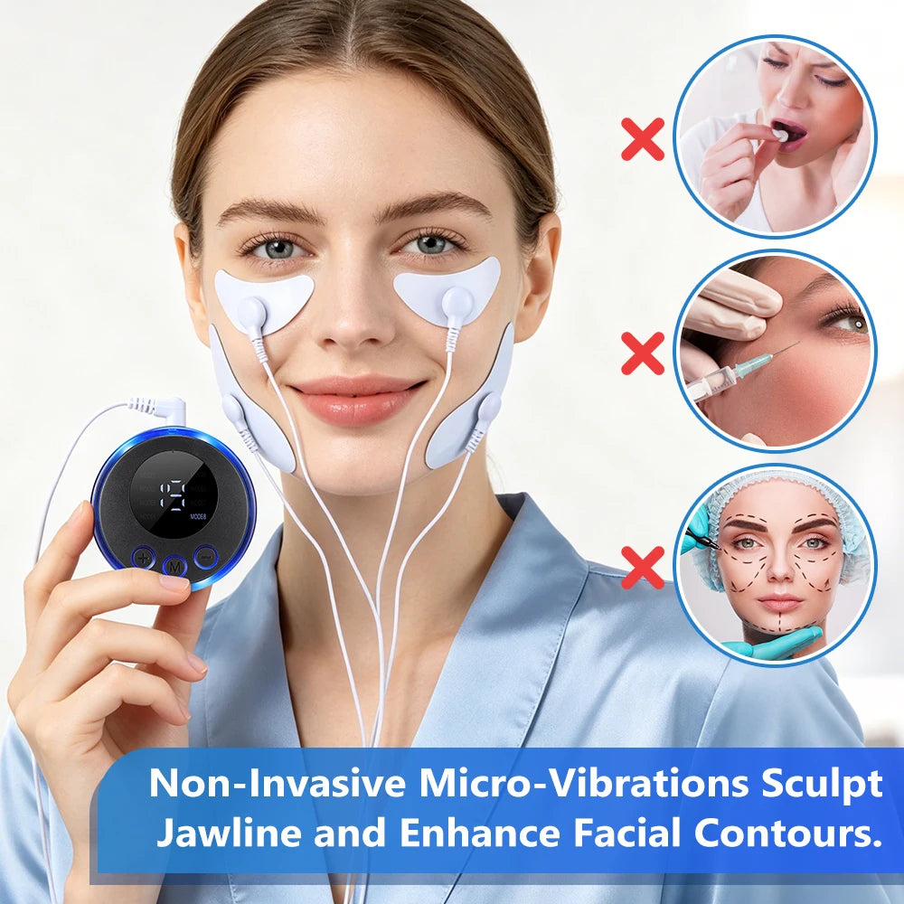 EMS Electric Facial Lifting and Eye Massage Stimulator - 2