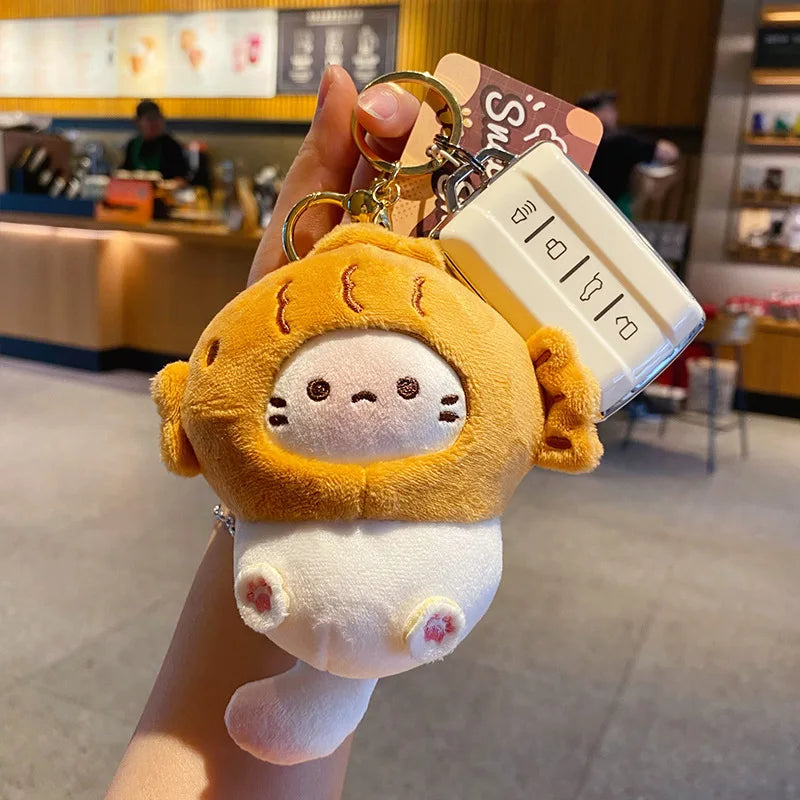 Cute Cat Plush Keychain Bag Charm