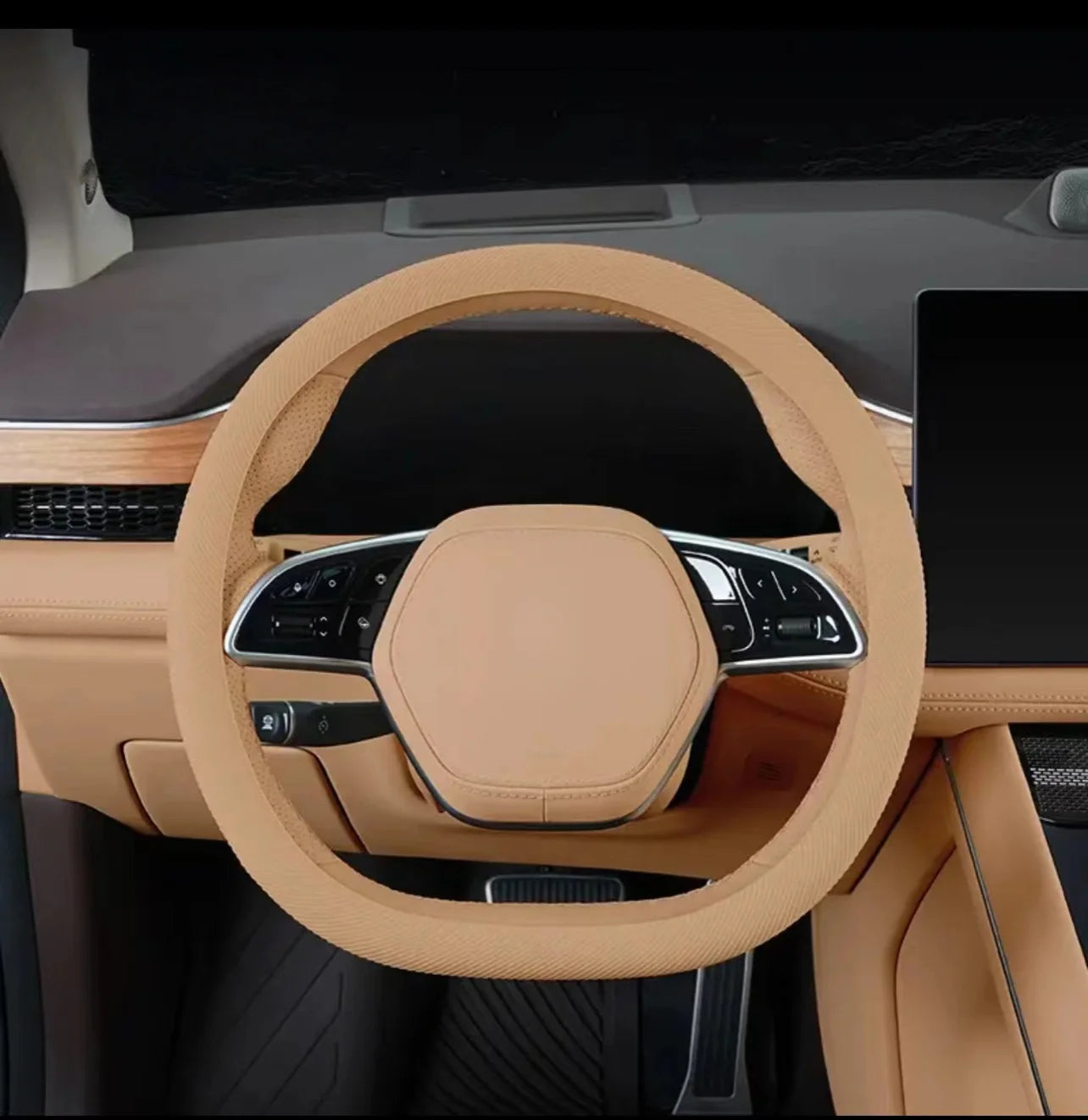 Non-Slip Breathable Silicone Car Steering Wheel Cover - 26