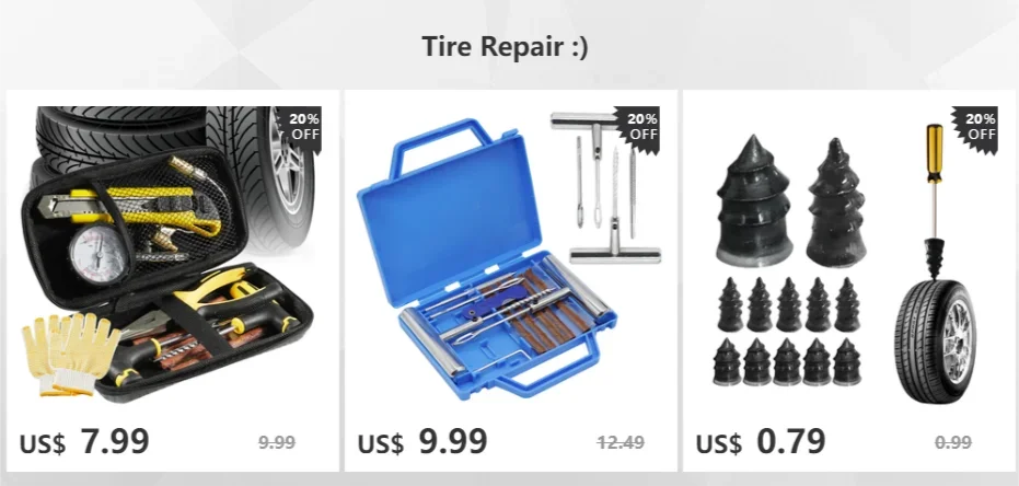 Universal Vacuum Tire Repair Nails for Emergency Puncture Fix