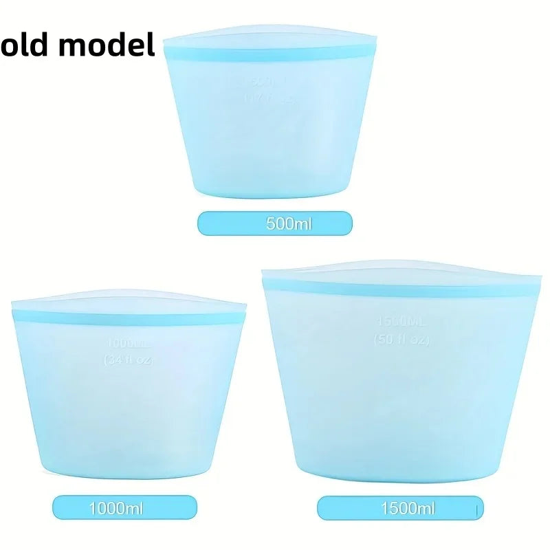 Reusable Silicone Food Storage Bags for Kitchen Organization - 13