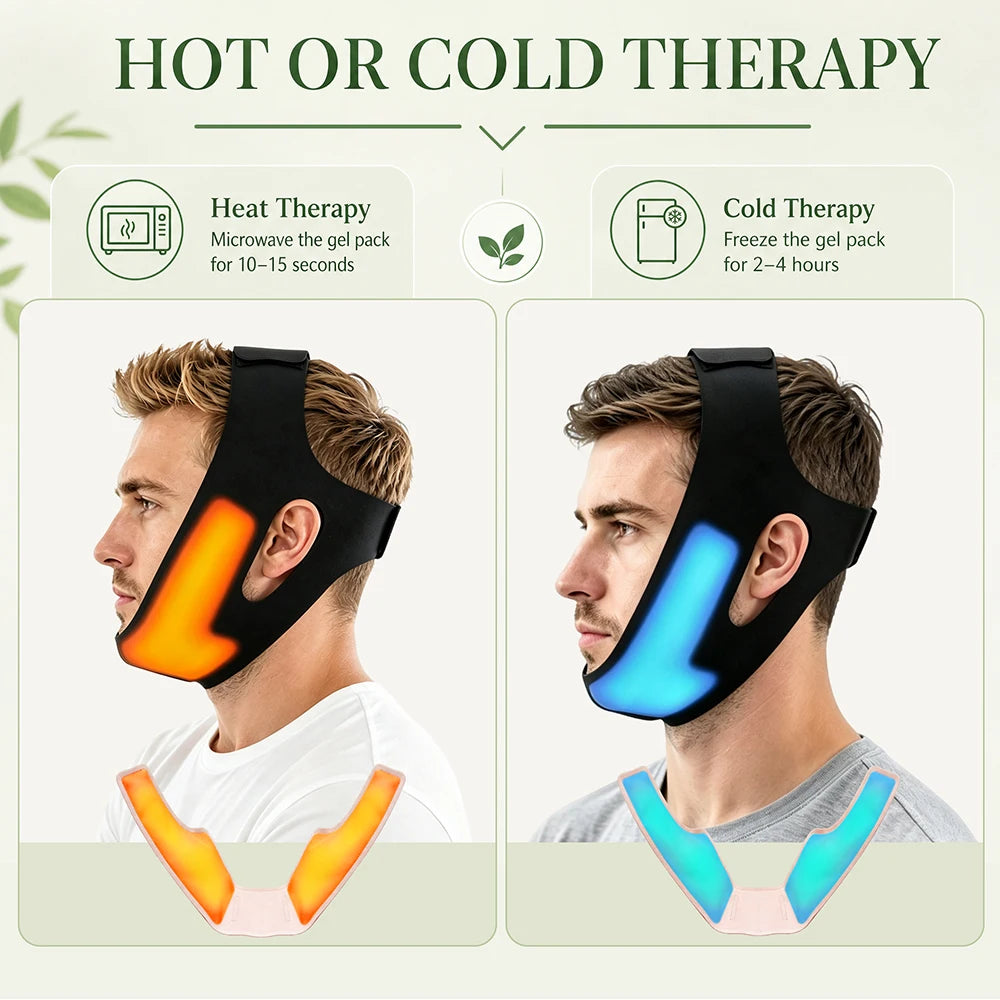 Adjustable Hot and Cold Facial Compress Gel Wrap - 4