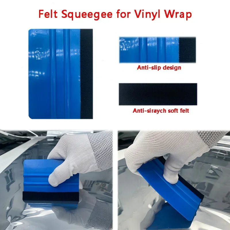 Professional Vinyl Wrap Installation and Smoothing Tool Kit