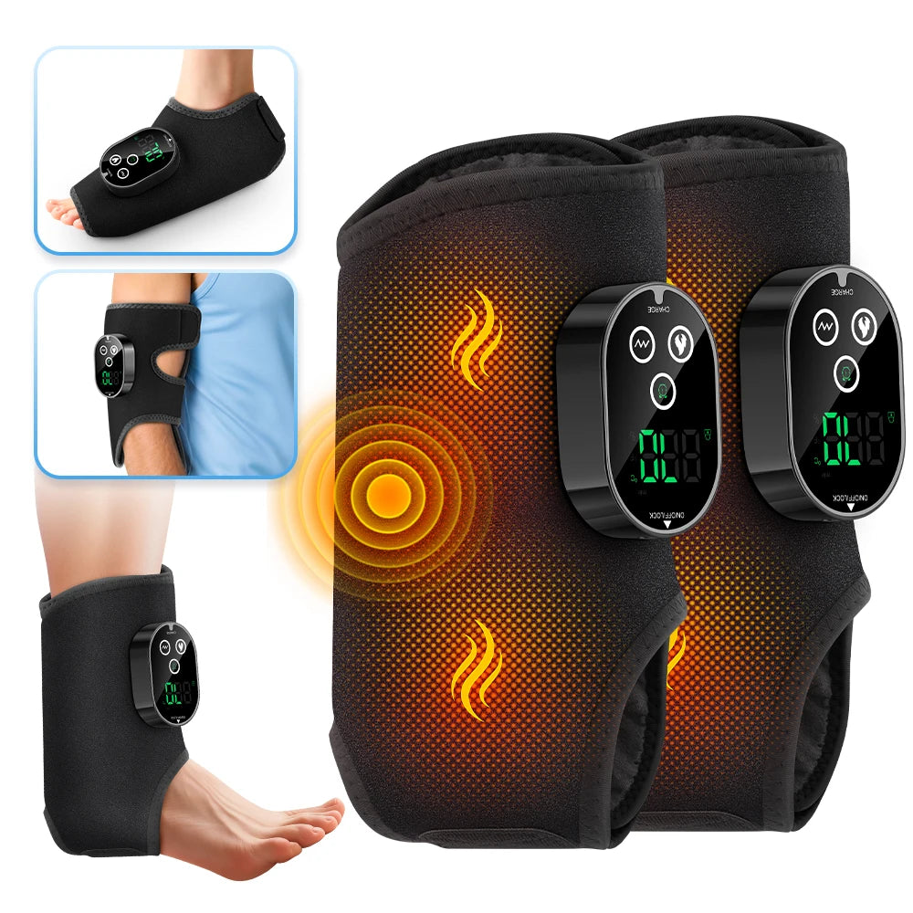 Heated Vibration Ankle and Calf Massage Wrap - 20