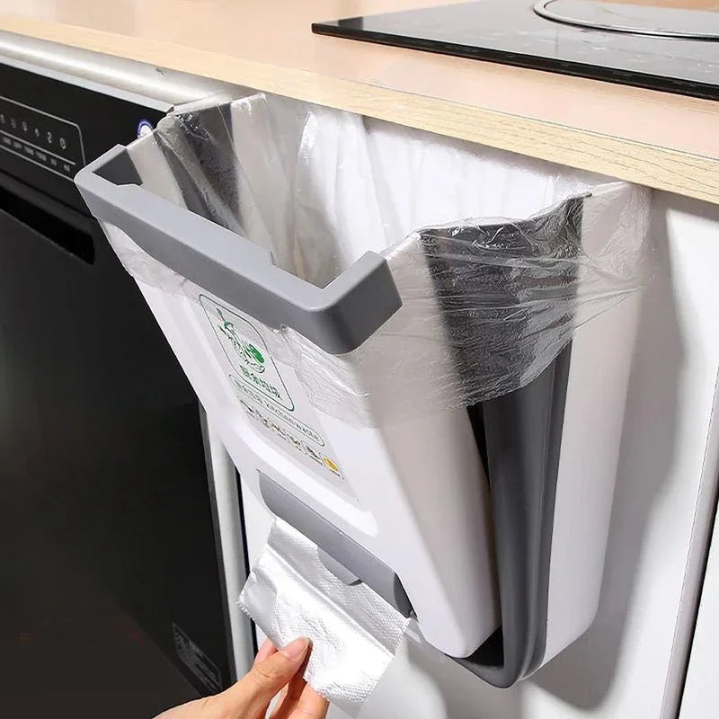 Foldable Hanging Trash Can for Kitchen and RV - 4