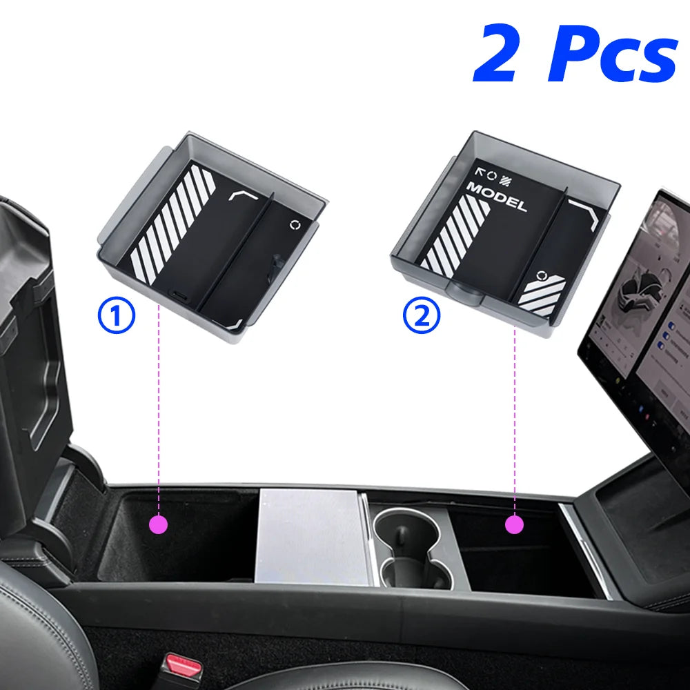 Center Console Storage Organizer for Tesla Model 3 Highland and Model Y