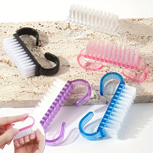 12Pc Handle Grip Nail Brush Fingernail Cleaner and Scrubbing Tool Set