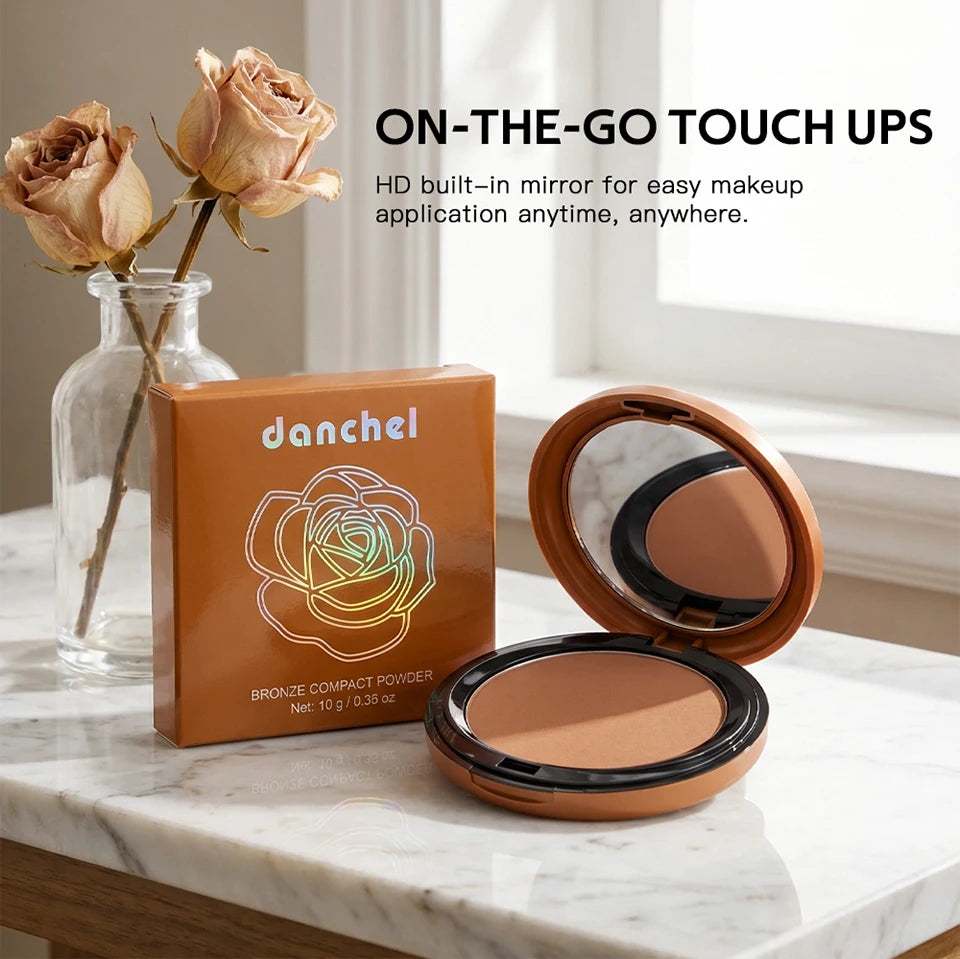 Matte Bronze Pressed Setting Powder for Facial Contouring - 12
