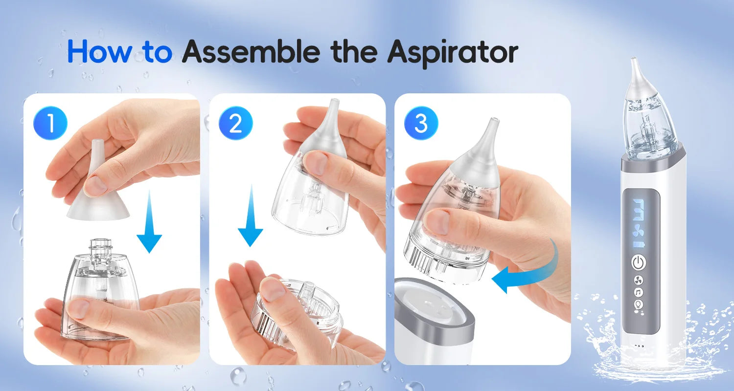 Electric Baby Nasal Aspirator with Music and 3 Suction Levels - 12