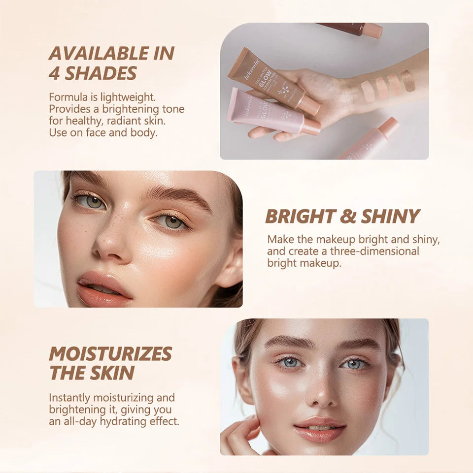Liquid Glow Foundation and Highlighter Makeup Base