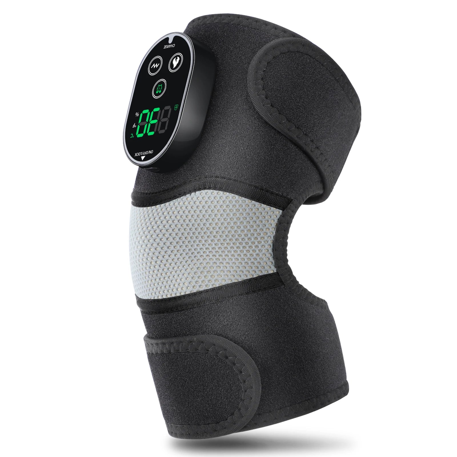 Heated Vibrating Knee Massager Wrap for Joint Pain Relief - 16