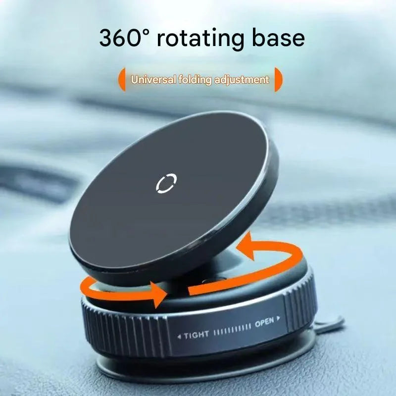 Magnetic Car Phone Mount with Vacuum Suction
